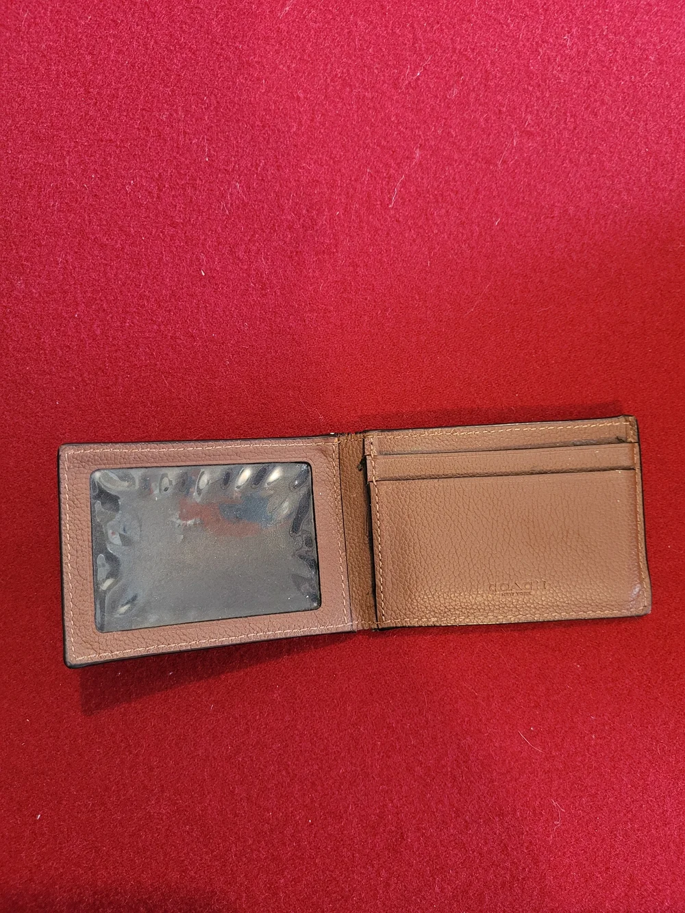 Coach Brown Leather Slim Card & Key Holder